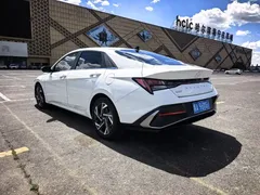 2023 Hyundai Elantra 1.5L CVT LUX Premium, белый — фото 4