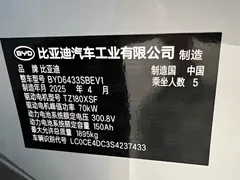 2024 BYD Yuan UP 401km Vitality, белый — фото 18