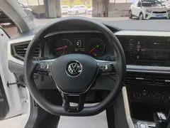 2021 Volkswagen Polo Plus 1.5L AT, белый — фото 8