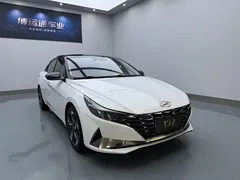 2022 Hyundai Elantra 1.5L CVT LUX Premium, белый — фото 3