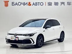 2021 Volkswagen Golf 280TSI DSG R-Line, белый — фото 1