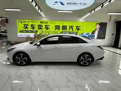 2022 Hyundai Elantra 1.5L CVT LUX Premium, белый — фото 7