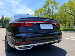 2021 Audi A8L 50 TFSI quattro, чёрный — фото 8
