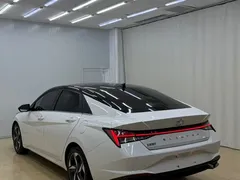 2022 Hyundai Elantra 1.5L CVT LUX Premium, белый — фото 6