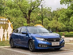 2019 Honda Civic 220TURBO CVT VI, синий — фото 3
