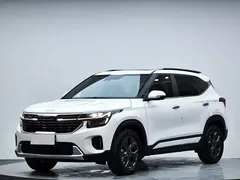 2023 Kia Seltos 1.5L CVT Luxury, белый — фото 2