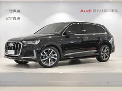 2020 Audi Q7 55 TFSI quattro S line, чёрный — фото 1