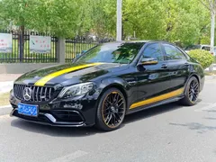 2021 Mercedes-Benz C-Class AMG C 63 Night Edition, чёрный — фото 1