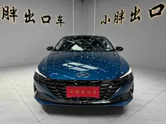 2022 Hyundai Elantra 1.5L CVT LUX Premium, синий — фото 2