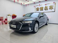 2021 Audi A8L 50 TFSI quattro, чёрный — фото 1