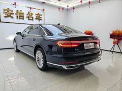 2021 Audi A8L 50 TFSI quattro, чёрный — фото 8