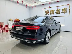 2021 Audi A8L 50 TFSI quattro, чёрный — фото 9