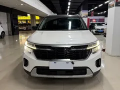 2023 Kia Seltos 1.5L CVT Luxury, белый — фото 2