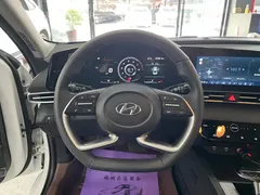 2022 Hyundai Elantra 1.5L CVT LUX Premium, белый — фото 8