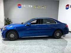 2022 Mercedes-Benz C-Class C 260 L Sport, синий — фото 12