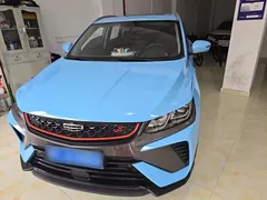2021 Geely Coolray 1.4T DCT Platinum, синий — фото 3