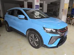 2021 Geely Coolray 1.4T DCT Platinum, синий — фото 4
