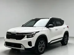 2023 Kia Seltos 1.5L CVT Luxury, белый — фото 3
