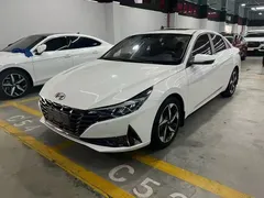 2022 Hyundai Elantra 1.5L CVT LUX Premium, белый — фото 1