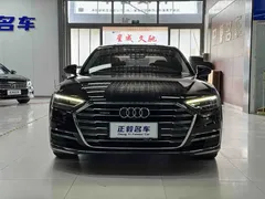 2022 Audi A8L 50 TFSI quattro, чёрный — фото 2