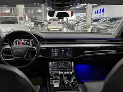 2022 Audi A8L 50 TFSI quattro, чёрный — фото 6
