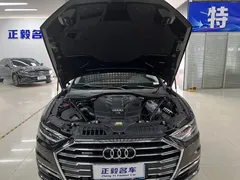 2022 Audi A8L 50 TFSI quattro, чёрный — фото 15