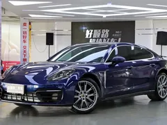 2021 Porsche Panamera 4 2.9T, синий — фото 1