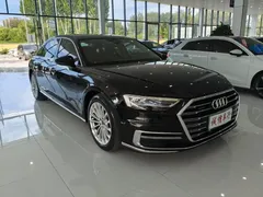 2021 Audi A8L 50 TFSI quattro, чёрный — фото 3