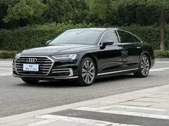 2022 Audi A8L 55 TFSI quattro, чёрный — фото 1