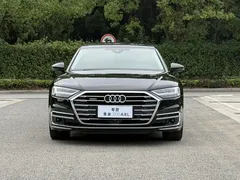 2022 Audi A8L 55 TFSI quattro, чёрный — фото 2
