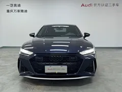 2021 Audi A7 40 TFSI, синий — фото 2