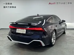 2021 Audi A7 40 TFSI, синий — фото 4
