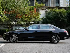 2023 Mercedes-Benz S-Class New Energy modified S 450 e L plug-in hybrid sedan, чёрный — фото 2