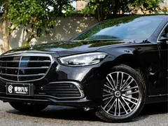 2023 Mercedes-Benz S-Class New Energy modified S 450 e L plug-in hybrid sedan, чёрный — фото 4
