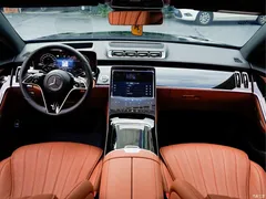 2023 Mercedes-Benz S-Class New Energy modified S 450 e L plug-in hybrid sedan, чёрный — фото 10