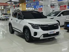 2023 Kia Seltos 1.5L CVT Luxury, белый — фото 3