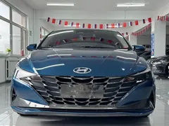 2022 Hyundai Elantra 1.5L CVT LUX Premium, синий — фото 2