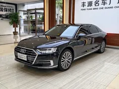 2021 Audi A8L 50 TFSI quattro, чёрный — фото 1