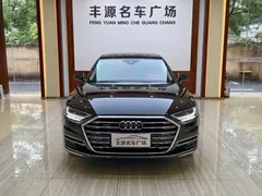 2021 Audi A8L 50 TFSI quattro, чёрный — фото 2