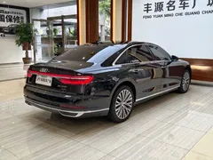 2021 Audi A8L 50 TFSI quattro, чёрный — фото 25