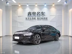2023 Audi A7L A7 L 45 TFSI quattro S-line, чёрный — фото 1
