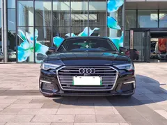 2022 Audi A6L 55 TFSI e quattro, чёрный — фото 2