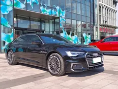 2022 Audi A6L 55 TFSI e quattro, чёрный — фото 3