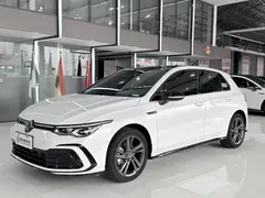 2021 Volkswagen Golf 280TSI DSG R-Line, белый — фото 1