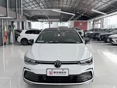 2021 Volkswagen Golf 280TSI DSG R-Line, белый — фото 2