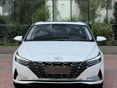 2022 Hyundai Elantra 1.5L CVT LUX Premium, белый — фото 2