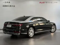 2022 Audi A8L Horch, чёрный — фото 4