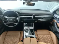 2022 Audi A8L Horch, чёрный — фото 6