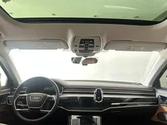 2022 Audi A8L Horch, чёрный — фото 10