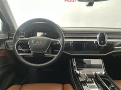 2022 Audi A8L Horch, чёрный — фото 12